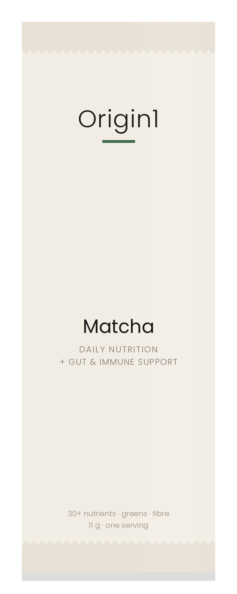 Origin1 Matcha sachet